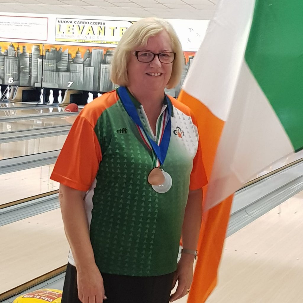 Pat Holmes wins Silver & Bronze medals at the European Senior Bowling